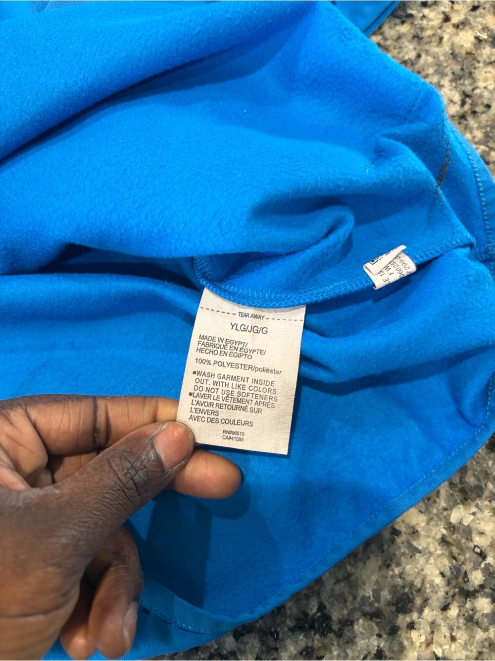Under Armour Boys Blue Hooded Pullover Sweatshirt - Picture 8 of 9